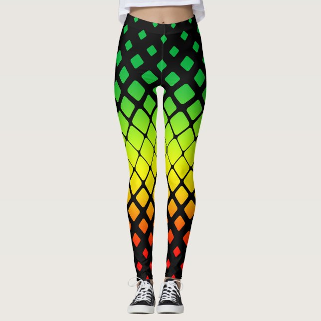 Rasta mönster leggings (Framsida)