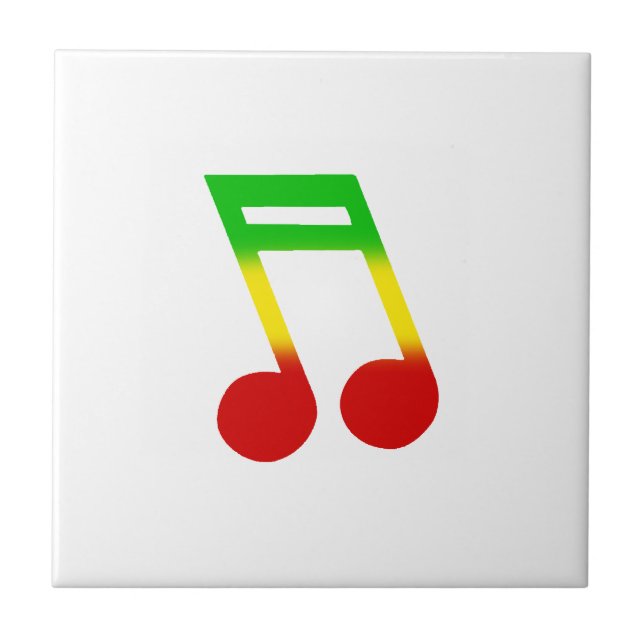 Rasta musik noterar kakelplatta (Framsidan)