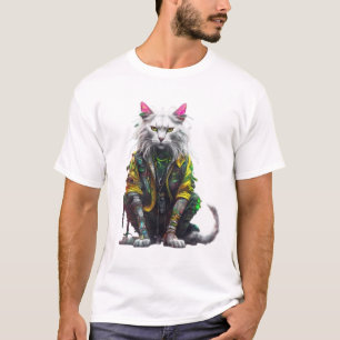 Rasta Neon Cat T Shirt