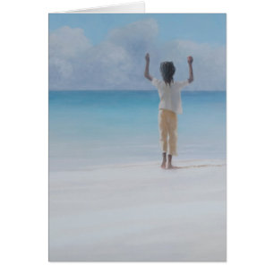 Rasta på strand 2012 hälsningskort