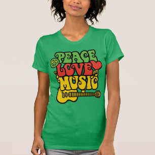 Rasta Peace Kärlek och Music Tee