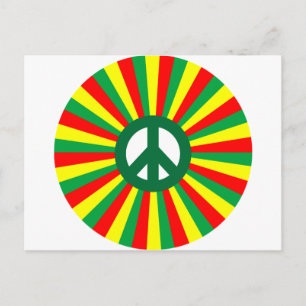 Rasta Peace Vykort