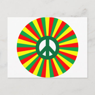 Rasta Peace Vykort