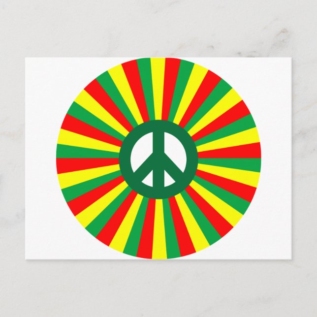 Rasta Peace Vykort (Framsida)