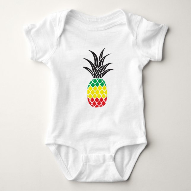 Rasta Pineapple T-shirt (Framsida)