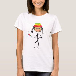 Rasta pinne-kvinna t shirt