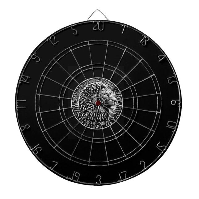 Rasta Poleman Dartboard Darttavla (Framsidan)