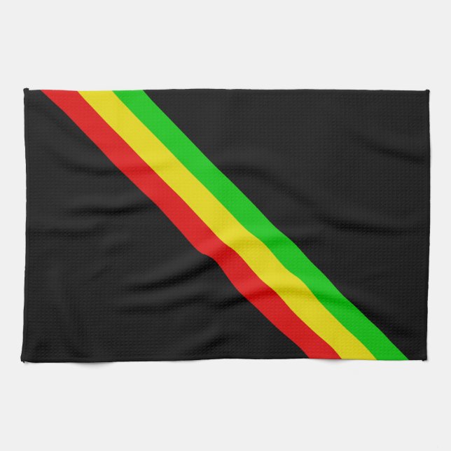Rasta randar kökshandduk (Horisontell)