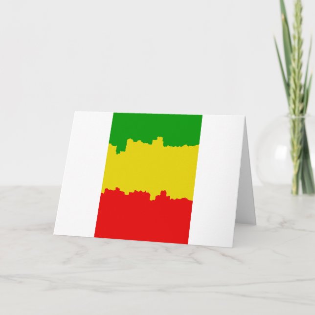 Rasta randdesign kort (Framsida)