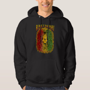 Rasta Rastafari Lejon för Judah Reggae Jamaica Ras Hoodie