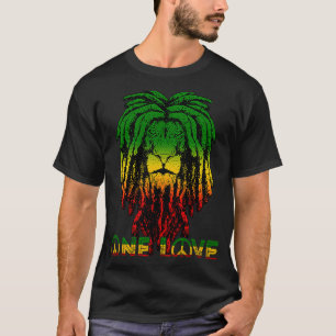 Rasta Reggae Etophian Lejon of Judah Rastafari Roo T Shirt