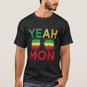Rasta Reggae Jamaica Flagga Färg sommar Vacation Y T Shirt