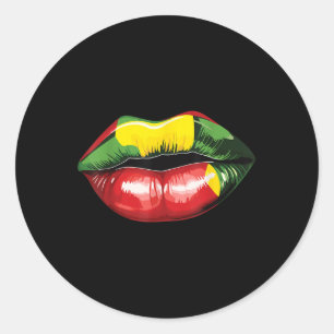 Rasta Reggae Läppar Music Rasta Rastafari Roots Ja Runt Klistermärke