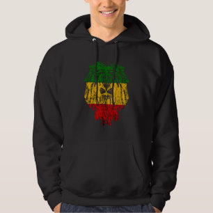 Rasta Reggae Lejon Av Juda Jamaicansk Stolthet Ras Hoodie