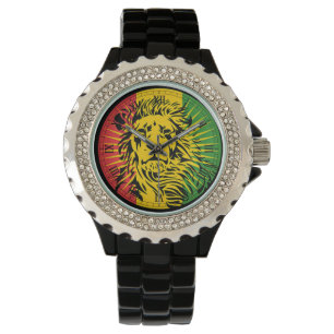 rasta reggae lejon flagga armbandsur