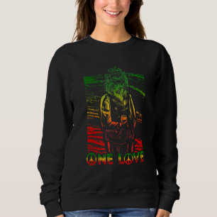 Rasta Reggae Lejon för Judah One Kärlek Rastafari T Shirt
