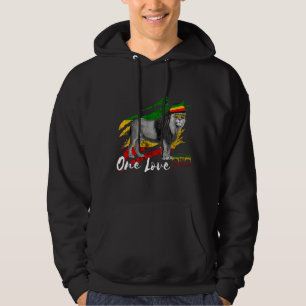 Rasta Reggae Lejon of Judah Rastafari Jamaican Pri Hoodie