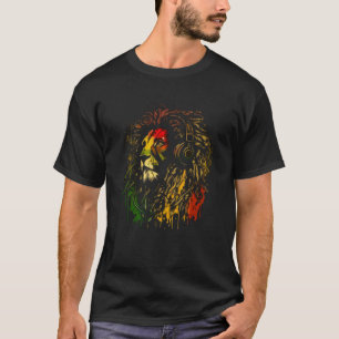 Rasta Reggae Lejon of Judah Rastafarian Pride Regg T Shirt
