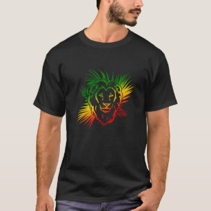 Rasta Reggae Lejon of Judah Rastafarian Rastafari T Shirt