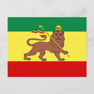 Rasta Reggae Lejon of Judah Vykort