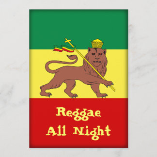 Rasta Reggae Lejonare för Judah Inbjudningar