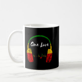 Rasta Reggae Music Headphone Jamaican Pride One L Kaffemugg