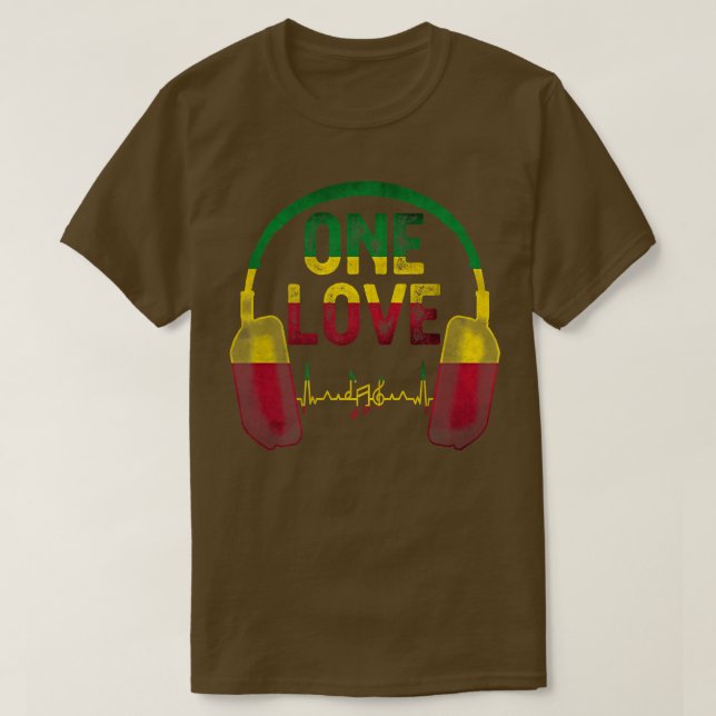 Rasta Reggae Music Shirt Bob Jamaican Roots One Pr T Shirt (Design framsida)