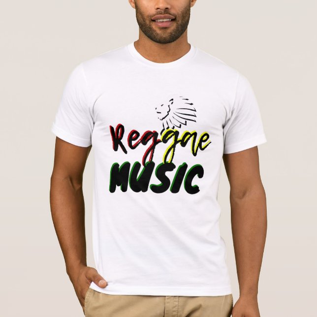 Rasta Reggae Music T-Shirt (Framsida)