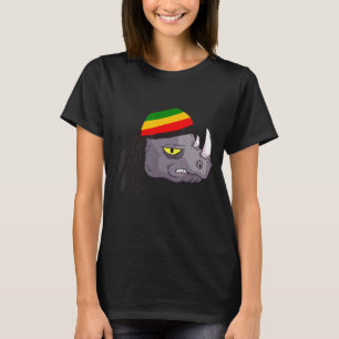 Rasta Reggae Rhino Rastafarian Roots One Kärlek Ja T Shirt