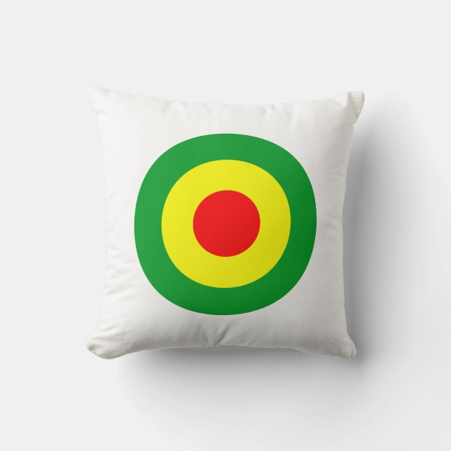 Rasta/Reggae Roundel Dub Kudde (Framsida)