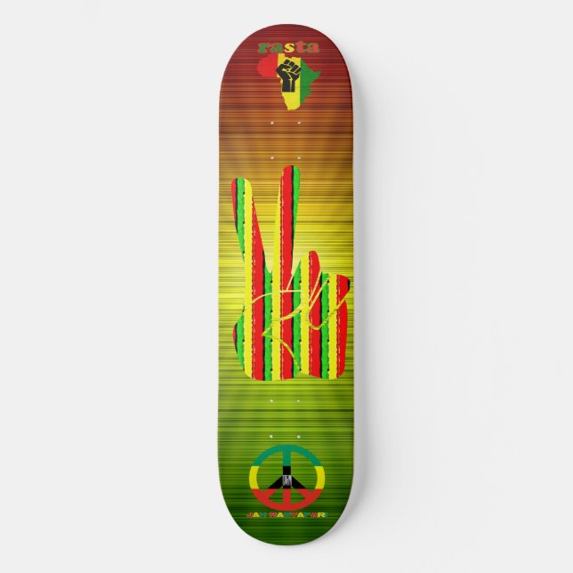 Rasta Reggae Skateboard (Framsida)