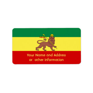 Rasta Reggae som är lejon av Judah Adressetikett