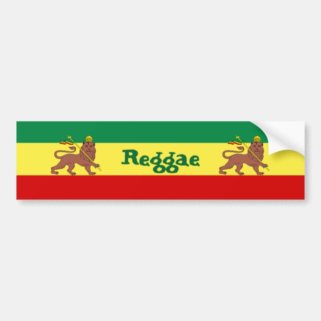 Rasta Reggae som är lejon av Judah Bildekal (Framsidan)