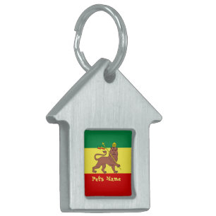 Rasta Reggae som är lejon av Judah ID-bricka Husdjur