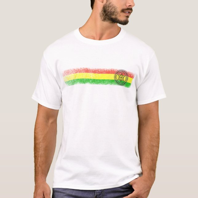 Rasta Reggaestjärna och kor T Shirt (Framsida)