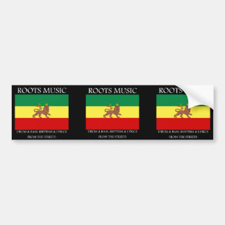 Rasta - rotar den musikEtiopien flagga som är Bildekal