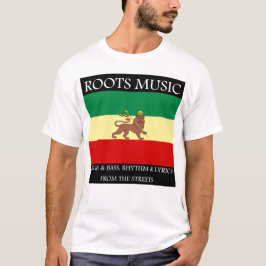 Rasta - rotar den musikEtiopien flagga som är T-shirt