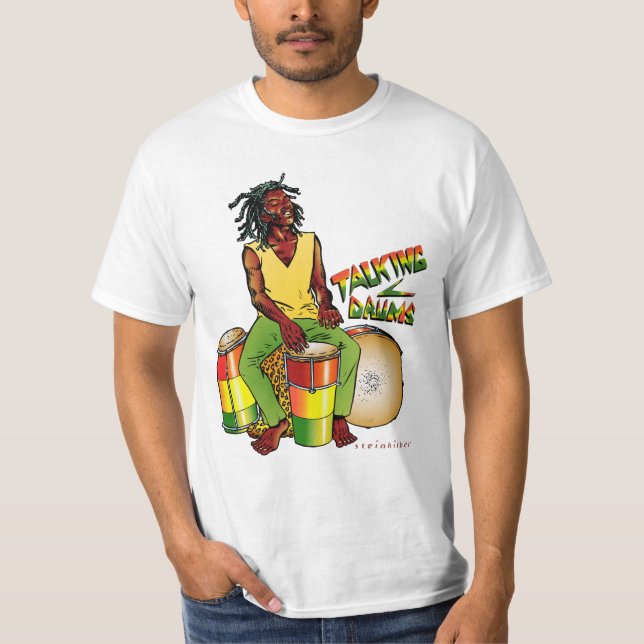 Rasta samtal trummar T-tröja Tee Shirt (Framsida)