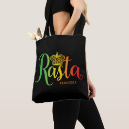 Rasta Script Tote Bag Tygkasse
