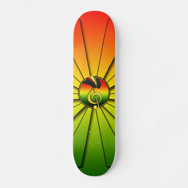 Rasta Skateboard (Framsida)