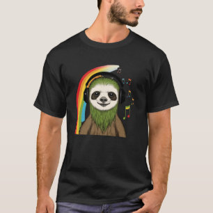 Rasta Sloth Snyggt Rastafari Reggae & Jamaica Vib T Shirt