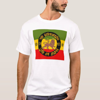 Rasta - som är lejon av Judah - Reggae - T-. Tröja