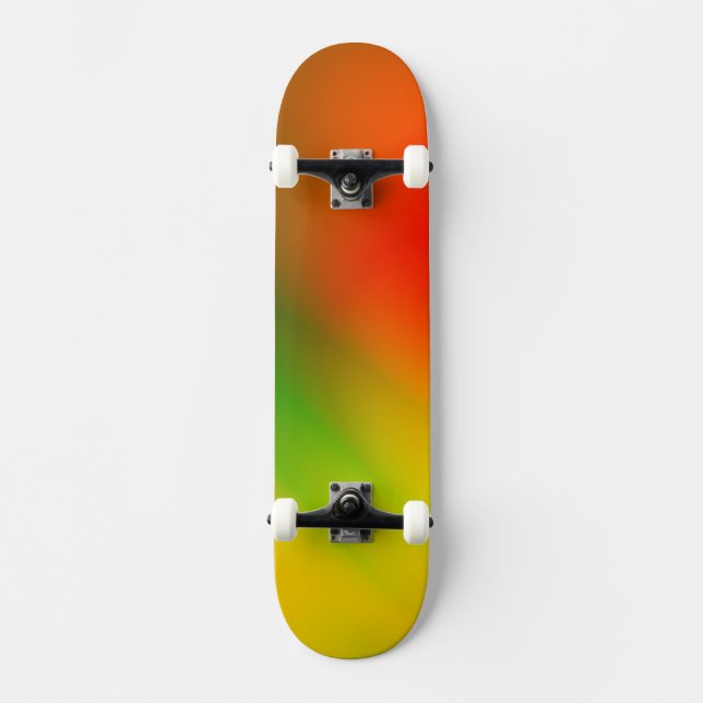 Rasta Stänk i Färg Old School Skateboard Bräda 21,6 Cm (Framsida)