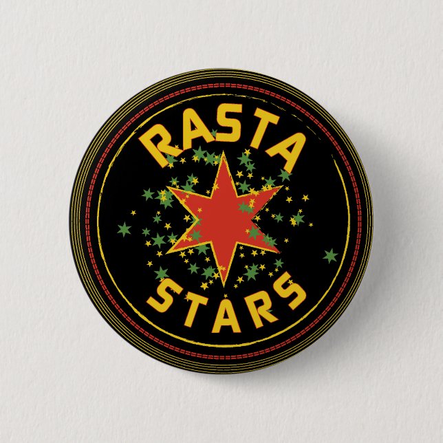 Rasta Stars Button Knapp (Framsida)