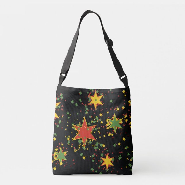 Rasta Stars Cross Body Väska (Baksida)