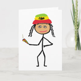 Rasta Stickwoman Kort
