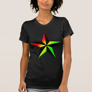 Rasta stjärna tee shirt