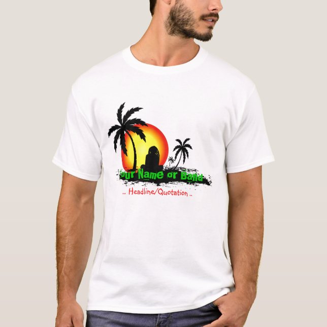 Rasta sunset tee shirt (Framsida)