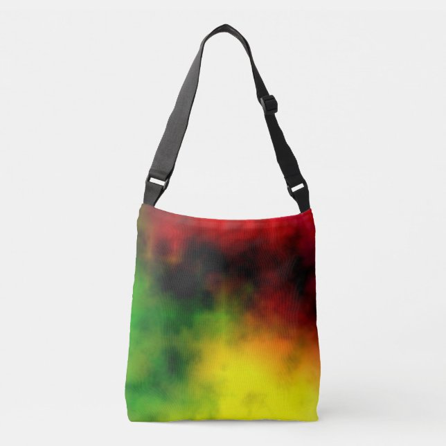 Rasta Tie Dye Tote Bag Axelväska (Framsida)