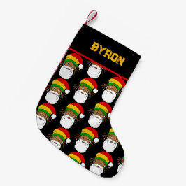 Rasta Tomte Jamaicansk Liten Julstrumpa